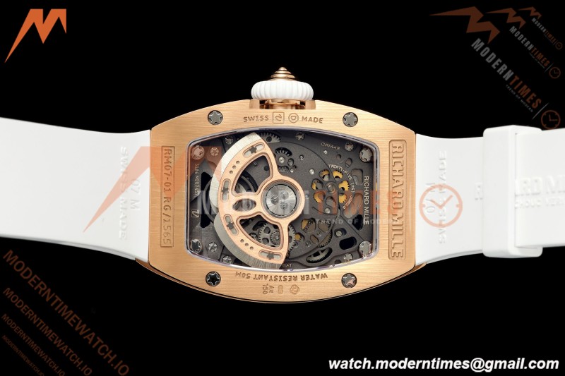 Richard Mille - RM07-01 Rose Gold Snow Set Diamond Wht/RU Red Lips ZF Asian CRMA2