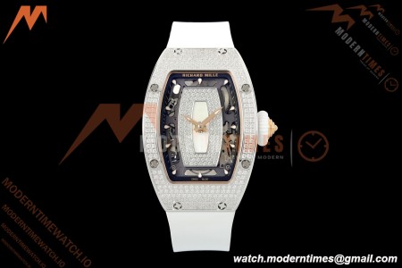 Richard Mille - RM07-01 Snow Set Diamond Crested Wht/RU White Mop ZF Asian CRMA2 | 리차드 밀 - RM07-01 스노우 세트 다이아몬드 크레스티드 화이트/RU 화이트 모프 ZF 아시안 CRMA2