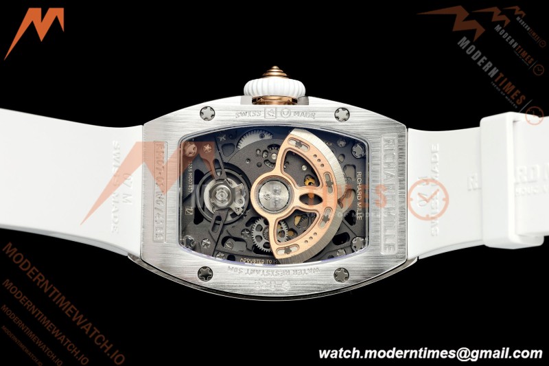 Richard Mille - RM07-01 Snow Set Diamond Crested Wht/RU White Mop ZF Asian CRMA2 | 리차드 밀 - RM07-01 스노우 세트 다이아몬드 크레스티드 화이트/RU 화이트 모프 ZF 아시안 CRMA2