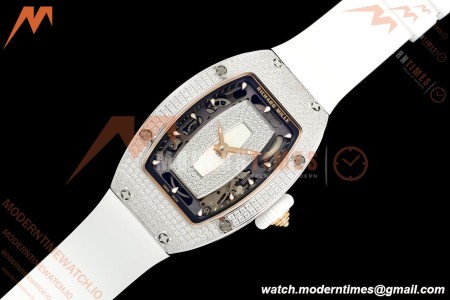 Richard Mille - RM07-01 Snow Set Diamond Crested Wht/RU White Mop ZF Asian CRMA2 | 리차드 밀 - RM07-01 스노우 세트 다이아몬드 크레스티드 화이트/RU 화이트 모프 ZF 아시안 CRMA2