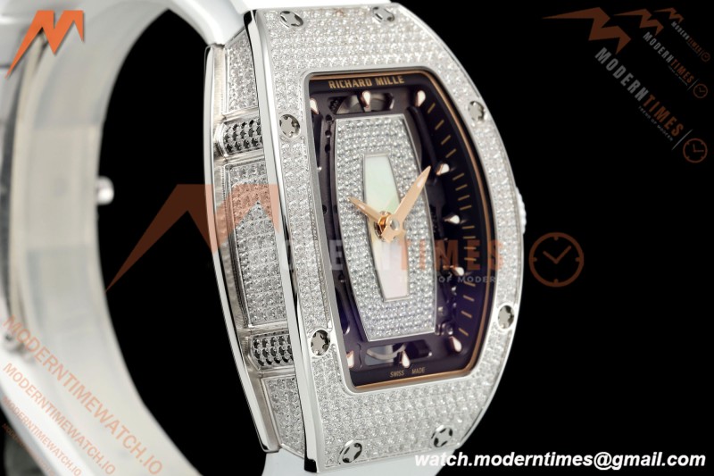 Richard Mille - RM07-01 Snow Set Diamond Crested Wht/RU White Mop ZF Asian CRMA2 | 리차드 밀 - RM07-01 스노우 세트 다이아몬드 크레스티드 화이트/RU 화이트 모프 ZF 아시안 CRMA2