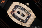 Richard Mille - RM07-01 Rose Gold Snow Set Diamond Blk/RU Black Onyx ZF Asian CRMA2