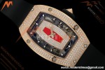 Richard Mille - RM07-01 Rose Gold Snow Set Diamond Blk/RU Red Lips ZF Asian CRMA2