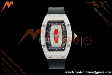 Richard Mille - RM07-01 Snow Set Diamond Crested Blk/RU Red Lips ZF Asian CRMA2 | 리차드 밀 - RM07-01 스노우 세트 다이아몬드 크레스티드 블랙/RU 레드 립스 ZF 아시안 CRMA2