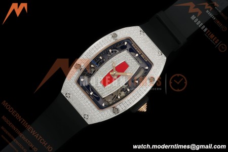 Richard Mille - RM07-01 Snow Set Diamond Crested Blk/RU Red Lips ZF Asian CRMA2 | 리차드 밀 - RM07-01 스노우 세트 다이아몬드 크레스티드 블랙/RU 레드 립스 ZF 아시안 CRMA2