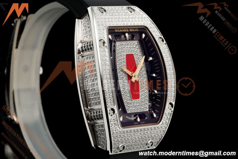 Richard Mille - RM07-01 Snow Set Diamond Crested Blk/RU Red Lips ZF Asian CRMA2