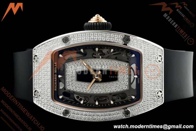 Richard Mille - RM07-01 Snow Set Diamond Crested Blk/RU Black Onyx ZF Asian CRMA2