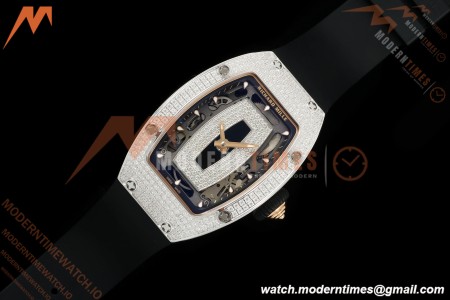 Richard Mille - RM07-01 Snow Set Diamond Crested Blk/RU Black Onyx ZF Asian CRMA2 | 리차드 밀 - RM07-01 스노우 세트 다이아몬드 크레스티드 블랙/RU 블랙 오닉스 ZF 아시안 CRMA2