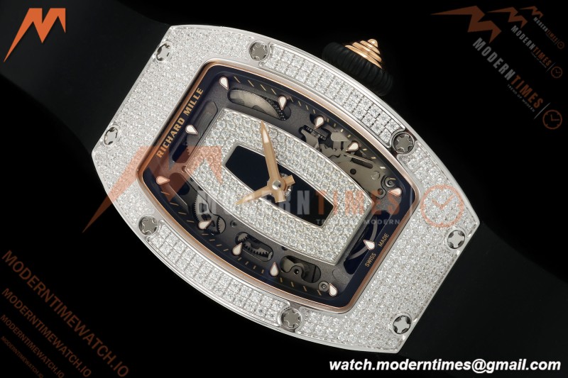 Richard Mille - RM07-01 Snow Set Diamond Crested Blk/RU Black Onyx ZF Asian CRMA2