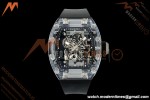 Richard Mille - RM055 AET Remould Transparent Crystal Black Strap Black Rehaut Skeleton SONIC RMUL2