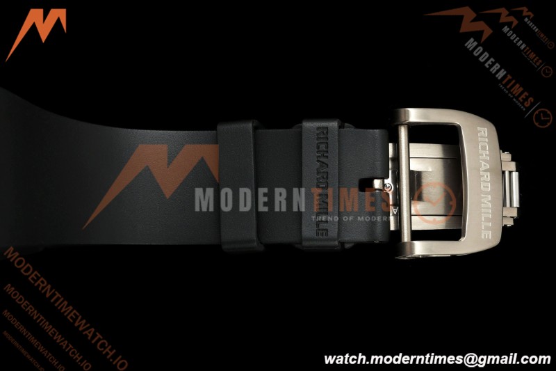 Richard Mille - RM055 AET Remould Transparent Crystal Black Strap Black Rehaut Skeleton SONIC RMUL2