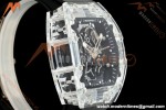 Richard Mille - RM055 AET Remould Transparent Crystal Black Strap Black Rehaut Skeleton SONIC RMUL2