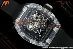 Richard Mille - RM055 AET Remould Transparent Crystal Black Strap Black Rehaut Skeleton SONIC RMUL2