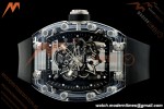 Richard Mille - RM055 AET Remould Transparent Crystal Black Strap Black Rehaut Skeleton SONIC RMUL2