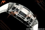 Richard Mille - RM055 AET Remould Transparent Crystal White Strap White Rehaut Skeleton SONIC RMUL2 | 리차드 밀 - RM055 AET 리몰드 투명 크리스털 화이트 스트랩 화이트 르호 스켈레톤 소닉 RMUL2