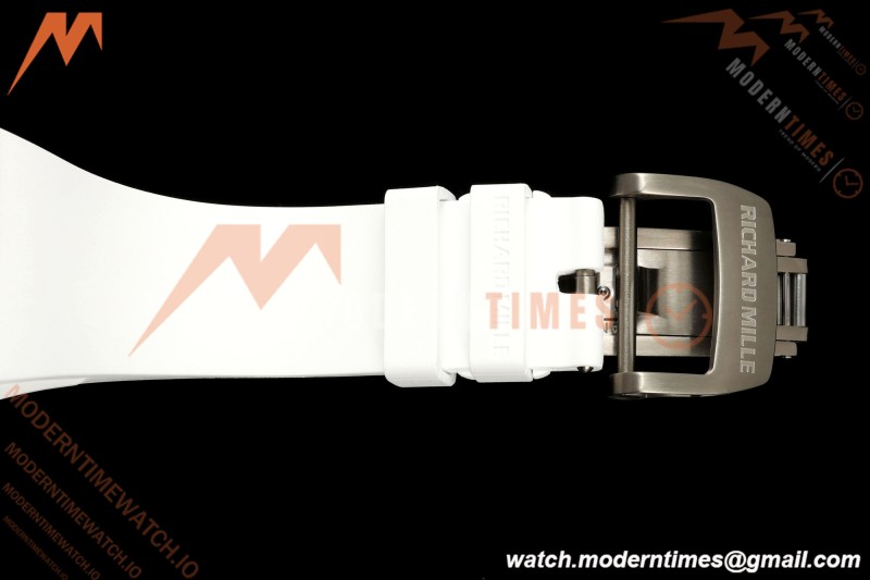 Richard Mille - RM055 AET Remould Transparent Crystal White Strap White Rehaut Skeleton SONIC RMUL2 | 리차드 밀 - RM055 AET 리몰드 투명 크리스털 화이트 스트랩 화이트 르호 스켈레톤 소닉 RMUL2
