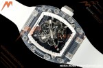 Richard Mille - RM055 AET Remould Transparent Crystal White Strap White Rehaut Skeleton SONIC RMUL2 | 리차드 밀 - RM055 AET 리몰드 투명 크리스털 화이트 스트랩 화이트 르호 스켈레톤 소닉 RMUL2