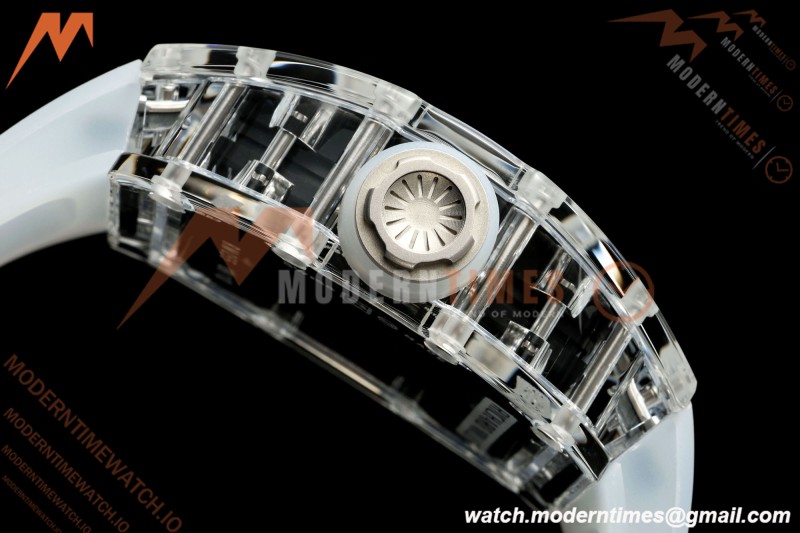 Richard Mille - RM055 AET Remould Transparent Crystal Transparent Strap Black Rehaut Skeleton SONIC RMUL2