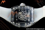 Richard Mille - RM055 AET Remould Transparent Crystal Transparent Strap White Rehaut Skeleton SONIC RMUL2 | 리차드 밀 - RM055 AET 리몰드 투명 크리스털 스트랩 화이트 르호 스켈레톤 소닉 RMUL2