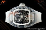 Richard Mille - RM055 AET Remould Transparent Crystal Transparent Strap White Rehaut Skeleton SONIC RMUL2 | 리차드 밀 - RM055 AET 리몰드 투명 크리스털 스트랩 화이트 르호 스켈레톤 소닉 RMUL2