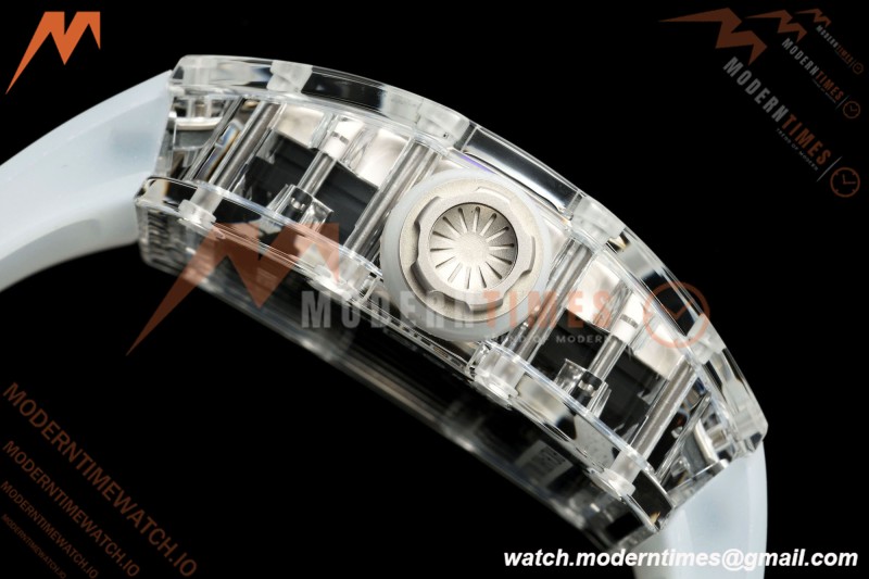 Richard Mille - RM055 AET Remould Transparent Crystal Transparent Strap White Rehaut Skeleton SONIC RMUL2 | 리차드 밀 - RM055 AET 리몰드 투명 크리스털 스트랩 화이트 르호 스켈레톤 소닉 RMUL2