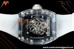 Richard Mille - RM055 AET Remould Transparent Crystal Transparent Strap Blue Rehaut Skeleton SONIC RMUL2