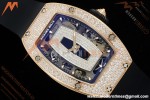 Richard Mille - RM07-01 Rose Gold Snow Set Diamond Blk/RU/Wht Black Onyx ZF Asian CRMA2 | 리차드 밀 - RM07-01 로즈 골드 스노우 세트 다이아몬드 블랙/RU/화이트 블랙 오닉스 ZF 아시안 CRMA2