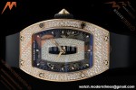 Richard Mille - RM07-01 Rose Gold Snow Set Diamond Blk/RU/Wht Black Onyx ZF Asian CRMA2 | 리차드 밀 - RM07-01 로즈 골드 스노우 세트 다이아몬드 블랙/RU/화이트 블랙 오닉스 ZF 아시안 CRMA2