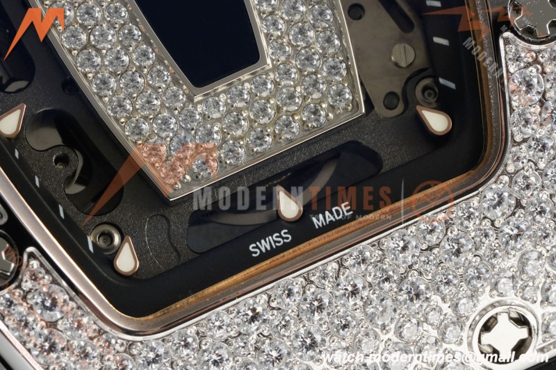 Richard Mille - RM07-01 Snow Set Diamond Crested Blk/RU/Wht Black Onyx ZF Asian CRMA2