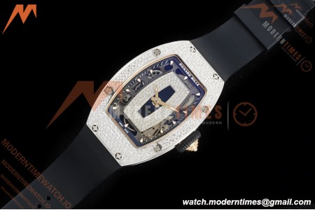 Richard Mille - RM07-01 Snow Set Diamond Crested Blk/RU/Wht Black Onyx ZF Asian CRMA2
