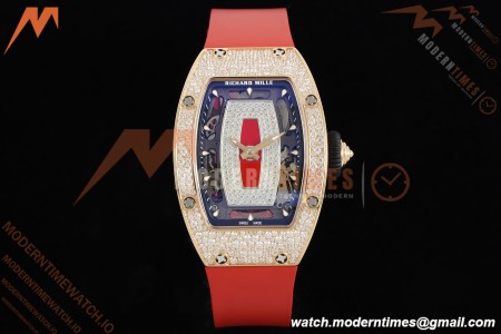 Richard Mille - RM07-01 Ladies Rose Gold Diamond Red/RU/Wht Red Lips ZF Asian CRMA2 | 리차드 밀 - RM07-01 레이디스 로즈 골드 다이아몬드 레드/RU/화이트 레드 립 ZF 아시안 CRMA2