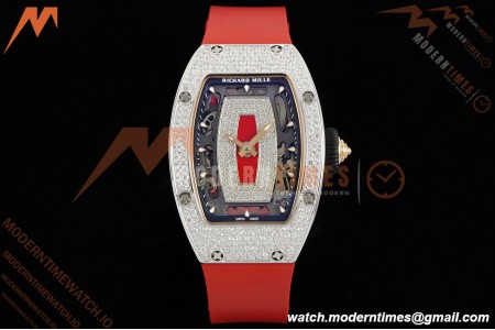 Richard Mille - RM07-01 Ladies Snow Set Diamond Red/RU/Wht Red Lips ZF Asian CRMA2