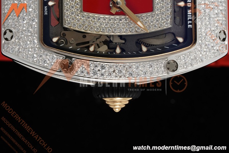 Richard Mille - RM07-01 Ladies Snow Set Diamond Red/RU/Wht Red Lips ZF Asian CRMA2