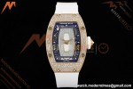 Richard Mille - RM07-01 Rose Gold Snow Set Diamond Wht/RU/Wht White Mop ZF Asian CRMA2
