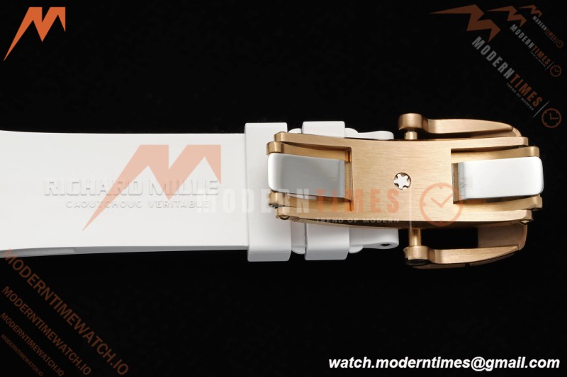 Richard Mille - RM07-01 Rose Gold Snow Set Diamond Wht/RU/Wht White Mop ZF Asian CRMA2