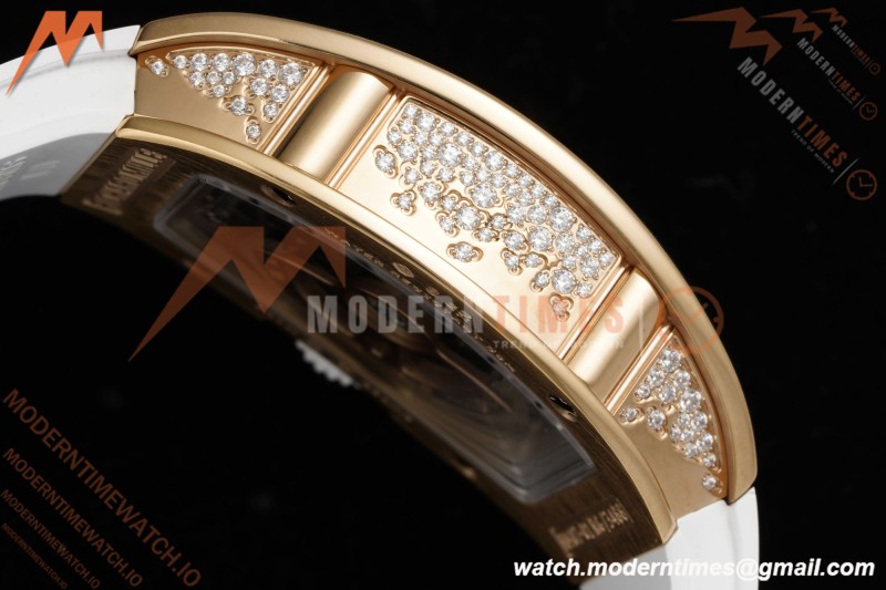 Richard Mille - RM07-01 Rose Gold Snow Set Diamond Wht/RU/Wht White Mop ZF Asian CRMA2