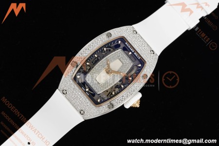 Richard Mille - RM07-01 Snow Set Diamond Crested Wht/RU/Wht White Mop ZF Asian CRMA2 | 리차드 밀 - RM07-01 스노우 세트 다이아몬드 크레스티드 화이트/RU/화이트 화이트 모프 ZF 아시안 CRMA2
