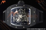 Richard Mille - RM055 Custom Made Free Sprung Black CER/RU Silv/Blk Skeleton ZGF RMUL2