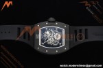 Richard Mille - RM055 Custom Made Free Sprung Black CER/RU Silv/Blk Skeleton ZGF RMUL2