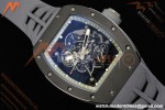 Richard Mille - RM055 Custom Made Free Sprung Gray CER/RU Black Skeleton ZGF RMUL2 | 리차드 밀 - RM055 커스텀 메이드 프리 스프링 그레이 CER/RU 블랙 스켈레톤 ZGF RMUL2