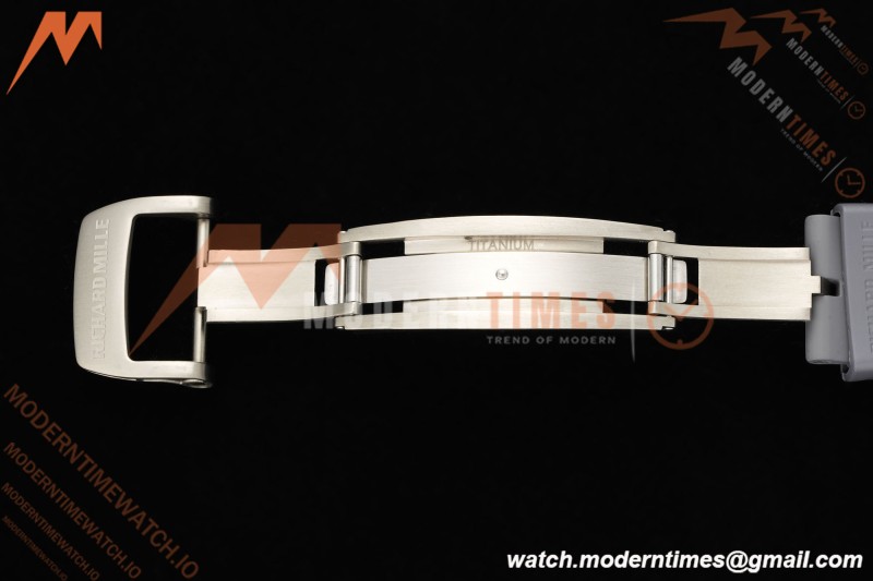 Richard Mille - RM055 Custom Made Free Sprung Gray CER/RU Black Skeleton ZGF RMUL2 | 리차드 밀 - RM055 커스텀 메이드 프리 스프링 그레이 CER/RU 블랙 스켈레톤 ZGF RMUL2