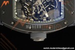 Richard Mille - RM055 Custom Made Free Sprung Gray CER/RU Black Skeleton ZGF RMUL2 | 리차드 밀 - RM055 커스텀 메이드 프리 스프링 그레이 CER/RU 블랙 스켈레톤 ZGF RMUL2