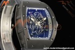 Richard Mille - RM055 Custom Made Free Sprung Gray CER/RU Black Skeleton ZGF RMUL2 | 리차드 밀 - RM055 커스텀 메이드 프리 스프링 그레이 CER/RU 블랙 스켈레톤 ZGF RMUL2