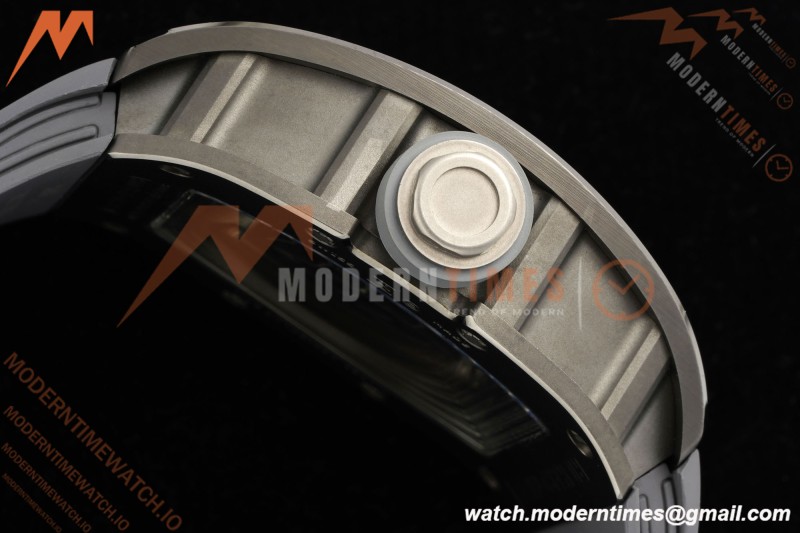 Richard Mille - RM055 Custom Made Free Sprung Gray CER/RU Black Skeleton ZGF RMUL2 | 리차드 밀 - RM055 커스텀 메이드 프리 스프링 그레이 CER/RU 블랙 스켈레톤 ZGF RMUL2