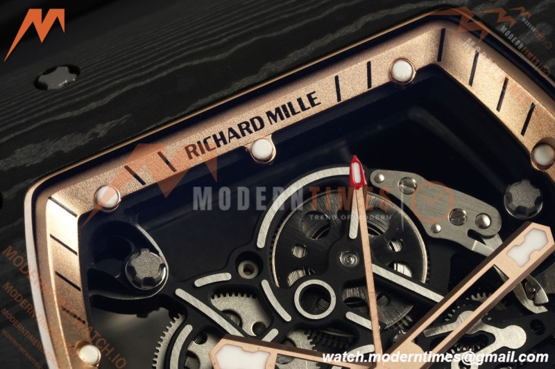 Richard Mille - RM055 Custom Made Free Sprung Black NTPT/RU RG/Blk Skeleton ZGF RMUL2