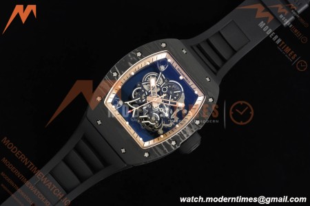 Richard Mille - RM055 Custom Made Free Sprung Black NTPT/RU RG/Blk Skeleton ZGF RMUL2