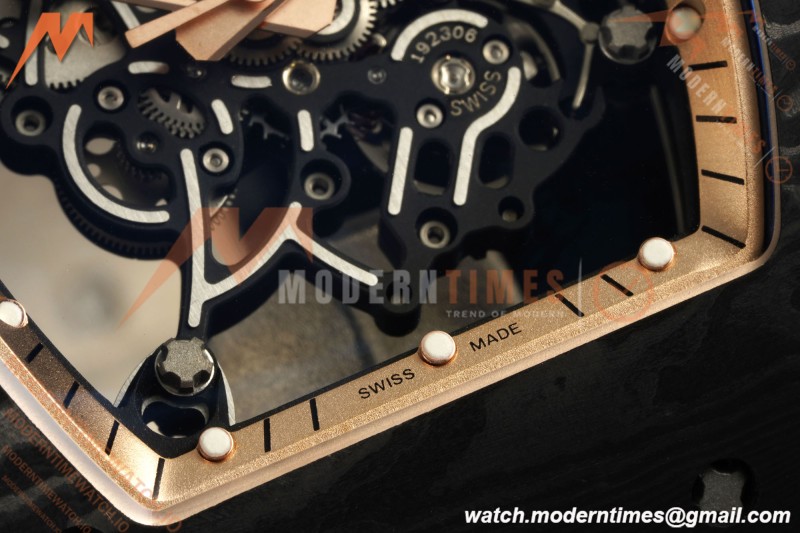 Richard Mille - RM055 Custom Made Free Sprung Black NTPT/RU RG/Blk Skeleton ZGF RMUL2