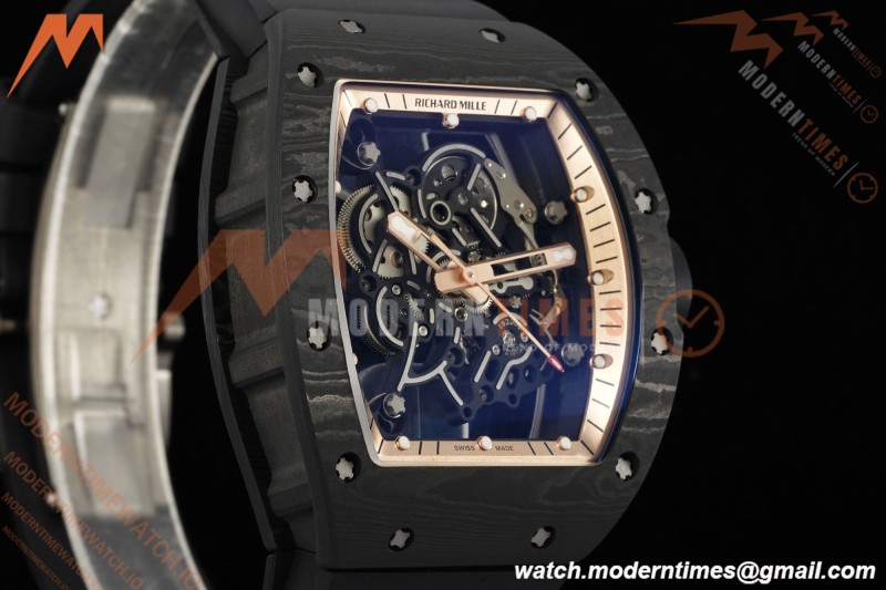 Richard Mille - RM055 Custom Made Free Sprung Black NTPT/RU RG/Blk Skeleton ZGF RMUL2