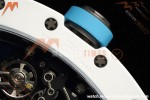 Richard Mille - RM055 Bubba Watson Japan Edition CER/RU Wht/Blu Rehaut Skeleton APSF RMUL2