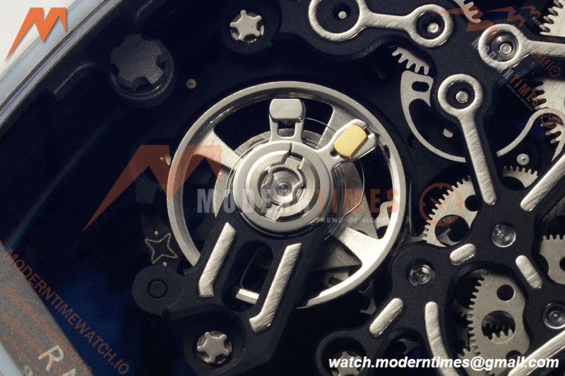 Richard Mille - RM055 Bubba Watson Japan Edition CER/RU Wht/Blu Rehaut Skeleton APSF RMUL2
